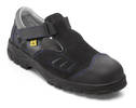 ESD safety sandal, plastic toe cap
