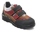 Safetyshoe brown/red, Velcro S1 ESD